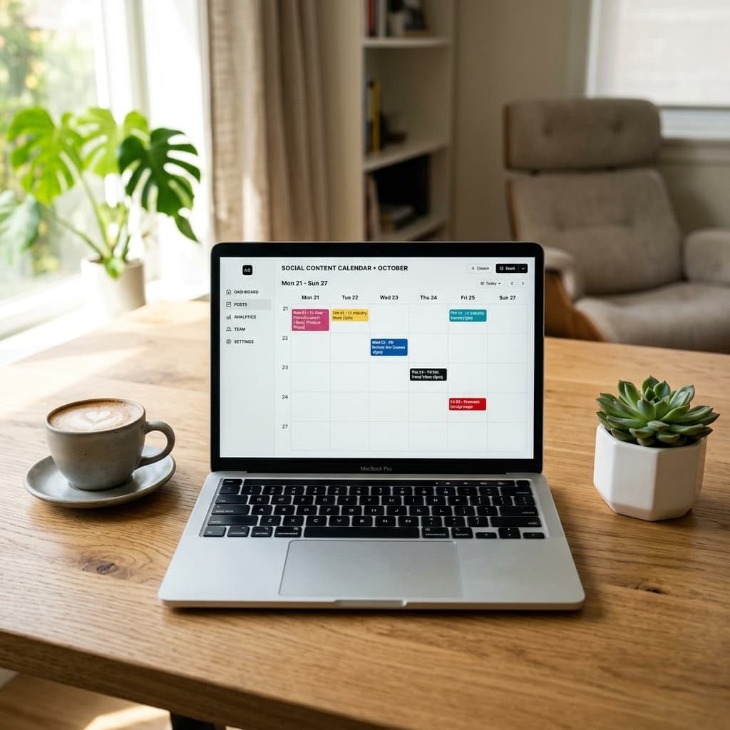 AI Social Media App Interface